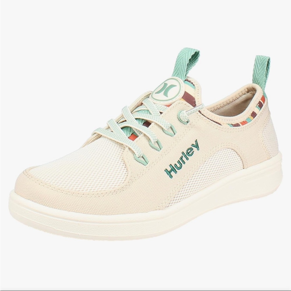Hurley Women's Sneakers - Cream and Mint